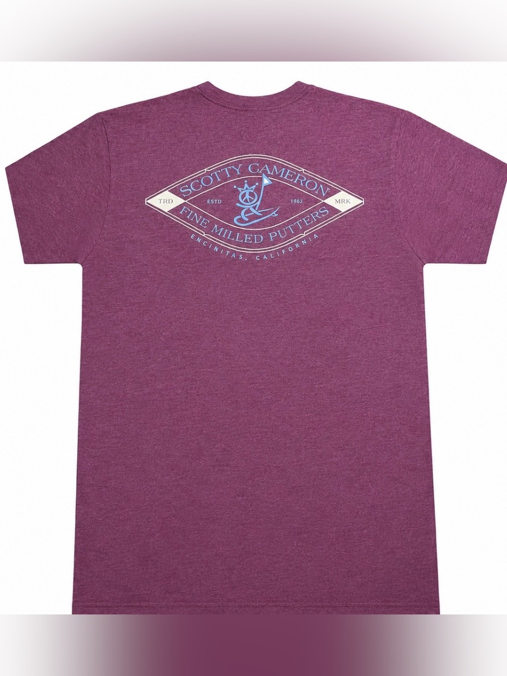 NWT SCOTTY CAMERON GALLERY CIRCLE T Notch Above Tee Shirt Peace Surfer Maroon L